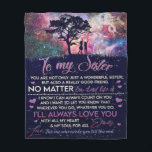 To My Sister Lady Girl Gift, Sister Birthday Gift Fleece Blanket<br><div class="desc">To My Sister Lady Girl Gift,  Sister Birthday Gift</div>