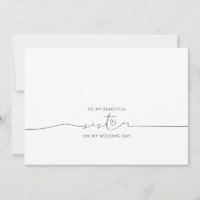 To My Sister Wedding Morning Cute Message