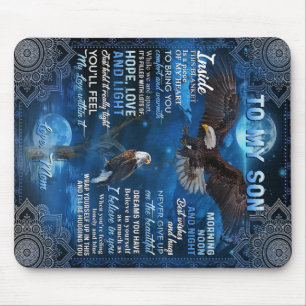 To My Son Birthday Gift, Gift To My Baby Boy Mouse Mat