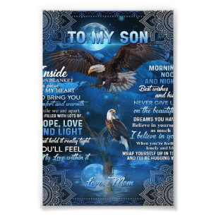 To My Son Birthday Gift, Gift To My Baby Boy Photo Print