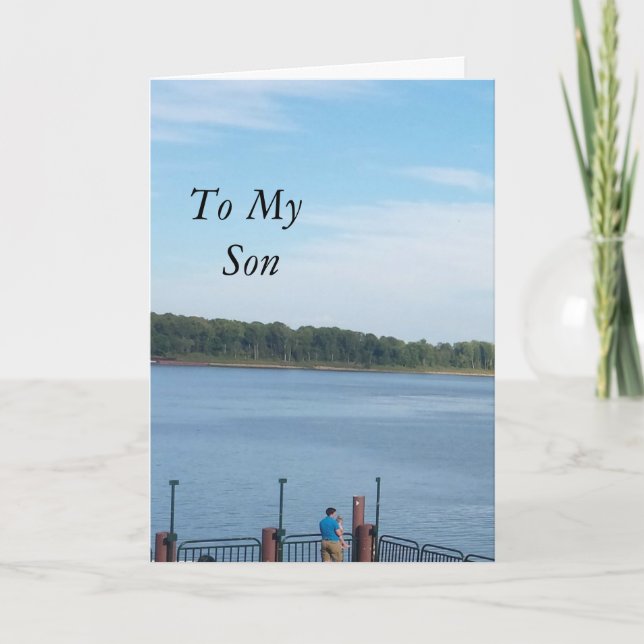 To My Son "Father's day" Card (Front)
