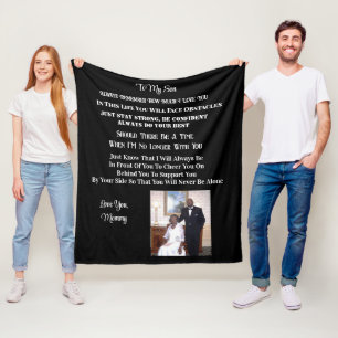 To My Son Fleece Blanket