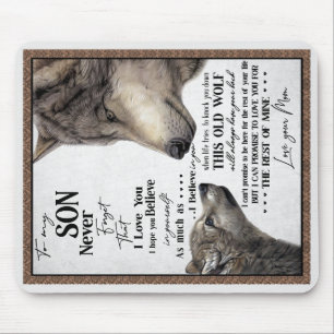 To My Son Gift, Mom And Son, Love Letter To Son Mouse Mat
