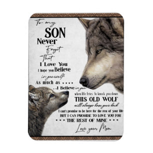 To My Son Gift, Mum And Son, Love Letter To Son Magnet