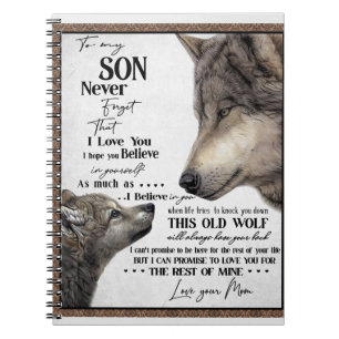 To My Son Gift, Mum And Son, Love Letter To Son Notebook