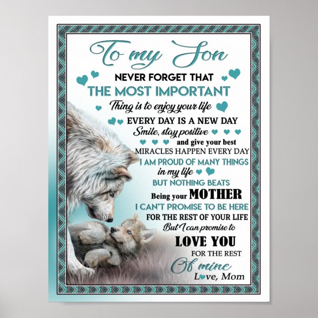 To my son poster (Front)