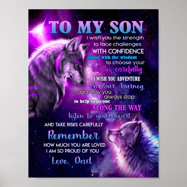 To my son poster (Front)