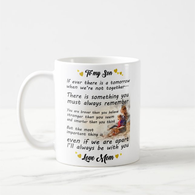 To My Son You Are Braver Than You Believe Coffee Mug (Left)