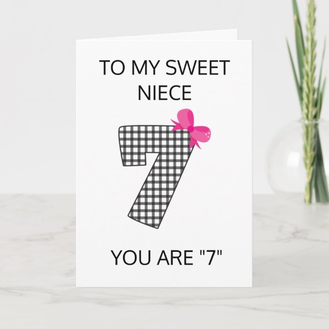 TO MY "SPECIAL NIECE" ON YOUR BIRTHDAY! CARD (Front)
