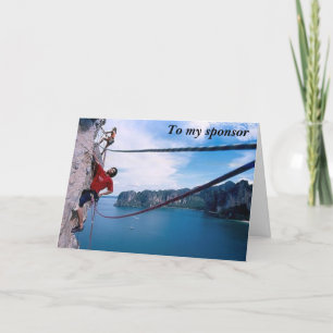 To my sponsor thank you 2 card