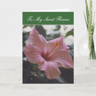 To My Sweet Flower - card (V-day)