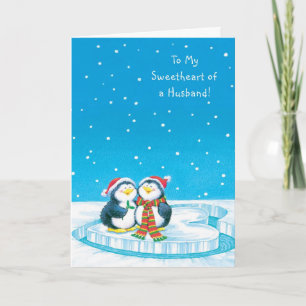 To My Sweetheart of a Husband Holiday Card