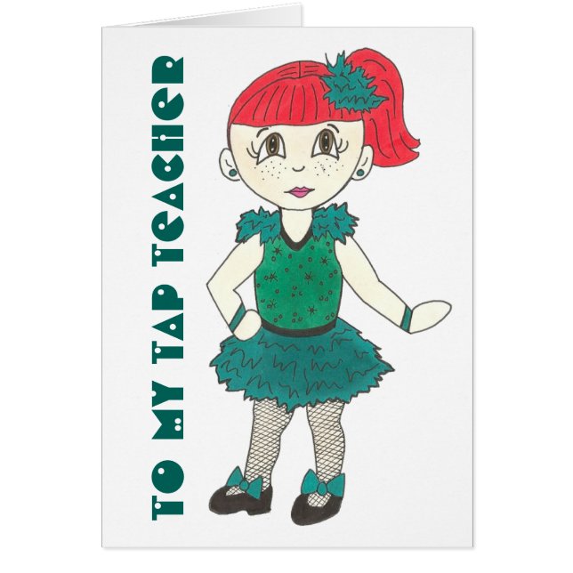 TO MY TAP TEACHER Dance Tapdance Class Recital (Front)