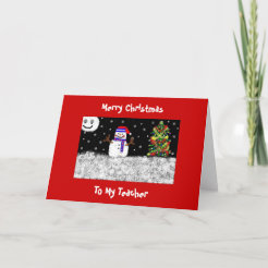 Teacher Christmas Cards | Zazzle UK