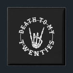 To My Twenties 30th Birthday Skeleton Hand Hallowe Magnet<br><div class="desc">To My Twenties 30th Birthday Skeleton Hand Halloween</div>