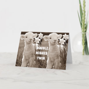 ***TO MY TWIN DOUBLE WISHES AT EASTER*** HOLIDAY CARD