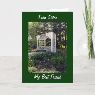 TO MY TWIN MY SISTER AND MY BEST FRIEND BIRTHDAY CARD