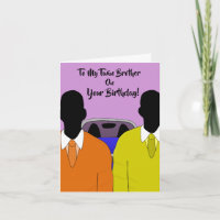To My Twin On You're Birthday African American Ca