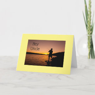 TO MY "UNCLE" THE FISHERMAN ON **BIRTHDAY** CARD
