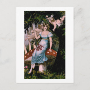 To My Valentine 1914 Vintage Holiday Postcard