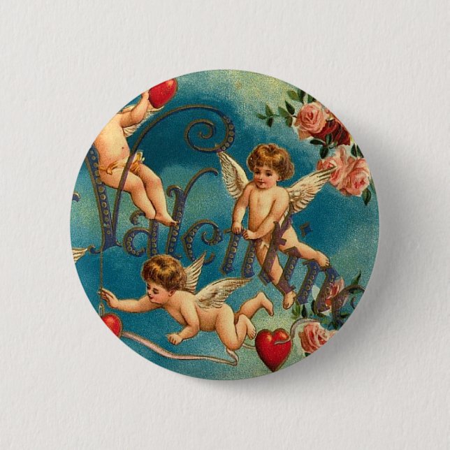To My Valentine 6 Cm Round Badge (Front)