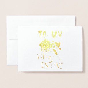To My Valentine Foil Card