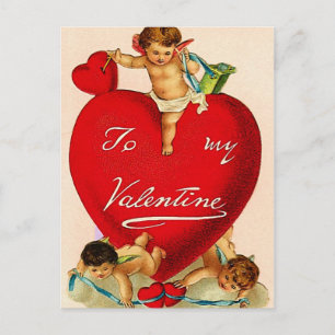 To my Valentine Holiday Postcard