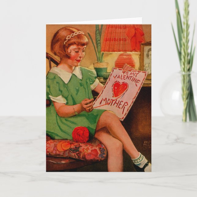 To My Valentine Mother Holiday Card (Front)