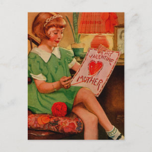 To My Valentine Mother Holiday Postcard