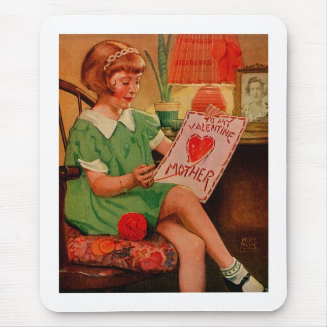 To My Valentine Mother Mouse Mat (Front)