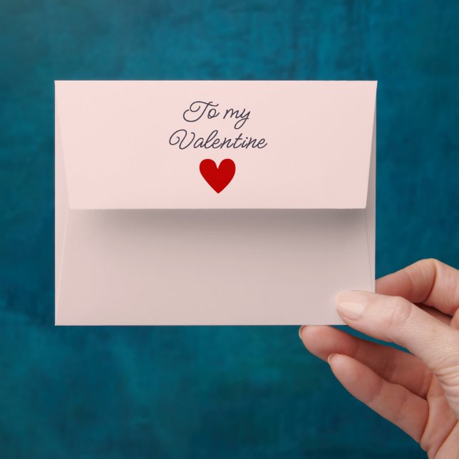 To my Valentine Valentines Day  Envelope (Hand)
