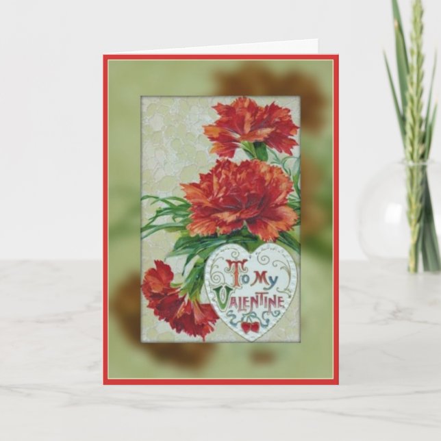 To My Valentine - Vintage Valentine Card (Front)