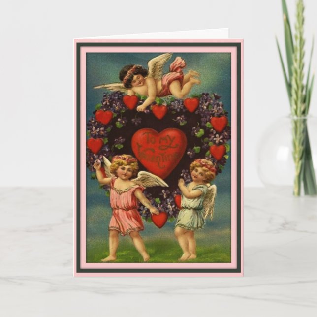 To My Valentine - Vintage Valentine Card (Front)