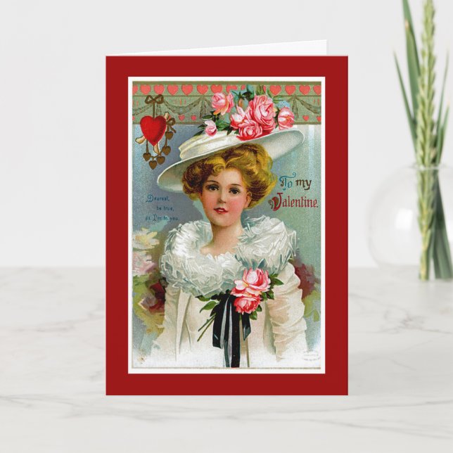 To My Victorian Valentine Holiday Card (Front)