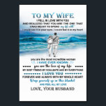 To My Wife Beach Gift, Wife Birthday, Couple Love Table Number<br><div class="desc">To My Wife Beach Gift,  Wife Birthday,  Couple Love Gift</div>