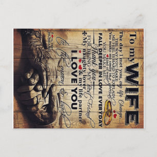 To My Wife Design   Best Anniversary Gift   Postcard