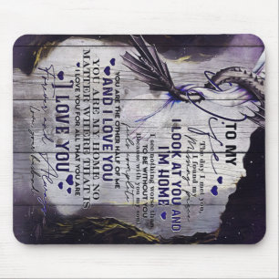 To my Wife   Funny Quotes To Wife   New Home Gift Mouse Mat