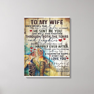To My Wife Gift   Holiday Funny Gift Canvas Print