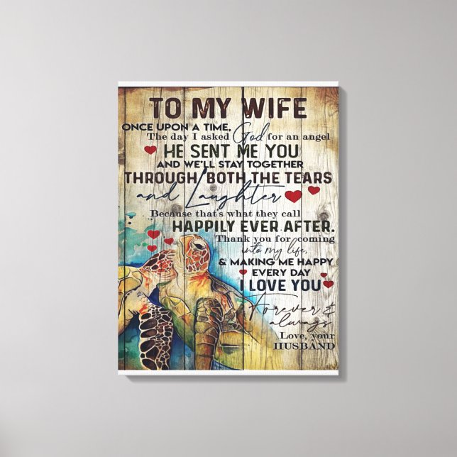 To My Wife Gift | Holiday Funny Gift Canvas Print (Front)
