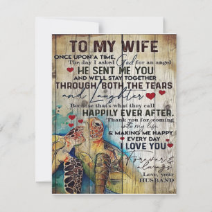 To My Wife Gift   Holiday Funny Gift Invitation