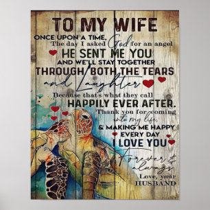 To My Wife Gift Holiday Funny Gift Poster
