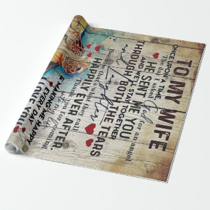 To My Wife Gift   Holiday Funny Gift Wrapping Paper
