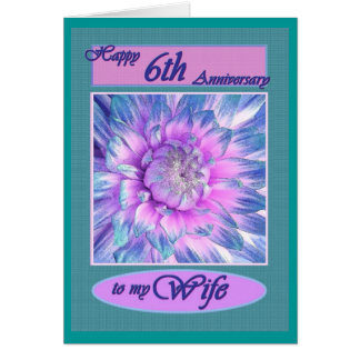 Beautiful 77 6Th Wedding Anniversary Card Uk