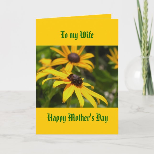 To my Wife, Happy Mother's Day Card (Front)