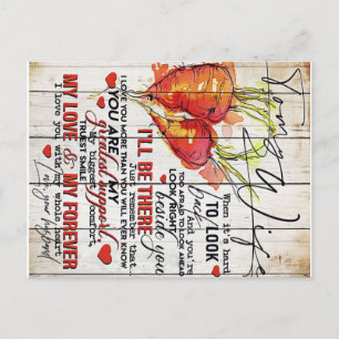 To my Wife Holiday Decoration To My Wife Letter Postcard