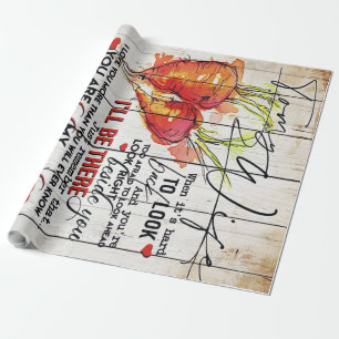 To my Wife Holiday Decoration To My Wife Letter Wrapping Paper