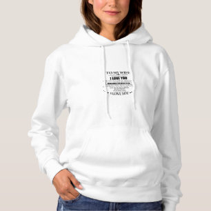 To my wife i love you shirt