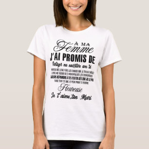 to my wife I promised to share my food T-Shirt