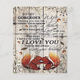 To my Wife Letter Cute Gift For Your Wife Flyer
