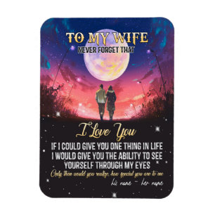 To My Wife   Letter To My Wife Love From Husband Magnet